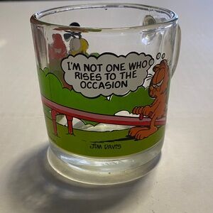 McDonald's Glass Mug with Cartoon Design